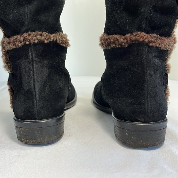 Stuart Weitzman Mid-calf Suede Moto Boots, Women’s 7.5 - Picture 6 of 13
